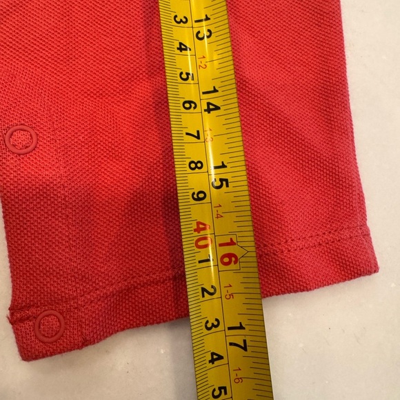 Ralph Lauren Baby Boy Collared Romper Salmon/ Red Sz 6 Months NWT - Picture 3 of 8